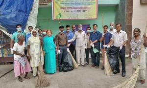 दिल्ली के नंद नगरी में स्वच्छ भारत अभियान